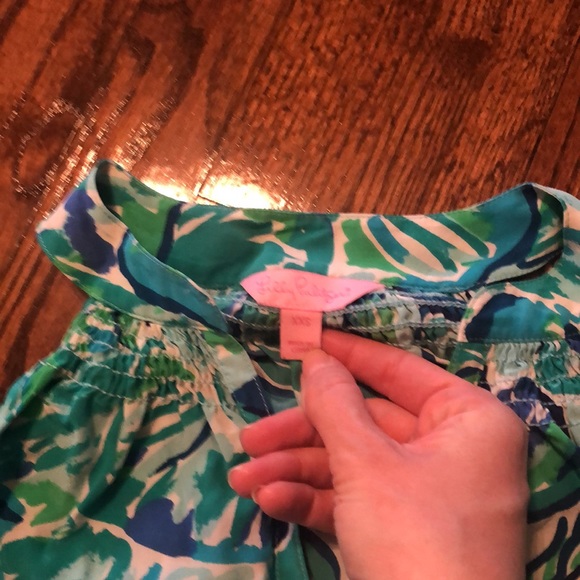 Lilly Pulitzer XXS Open Shoulder Blouse - Picture 3 of 9